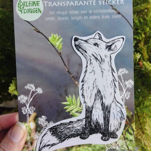 Transparante sticker vos