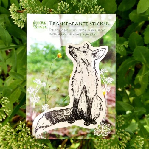 Transparante sticker vos
