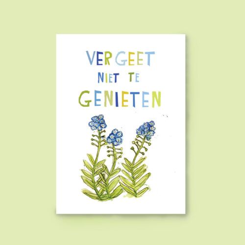 Kaart vergeet niet te genieten