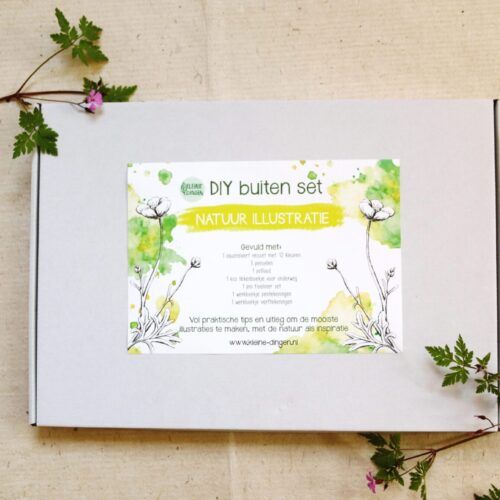 DIY natuur illustratie set 'buiten'