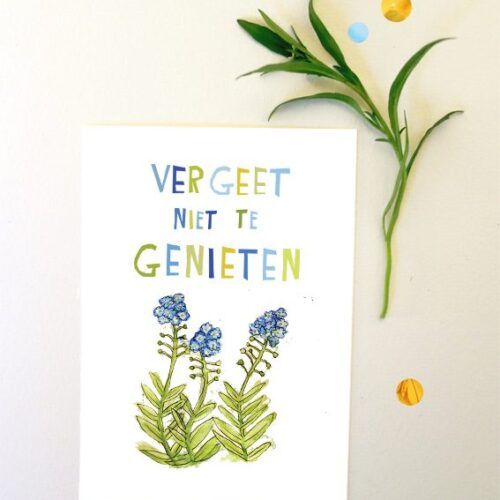 Kaart vergeet niet te genieten