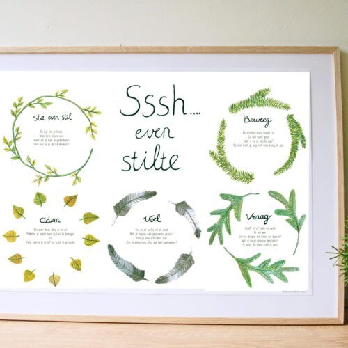 Poster Aandacht & stilte