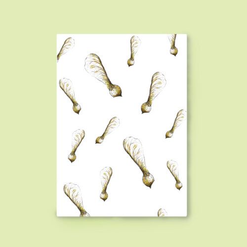 Kaart Natuur confetti
