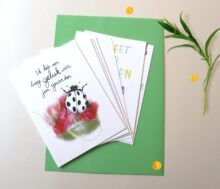 Set van 10 kaarten 'Zomaar'