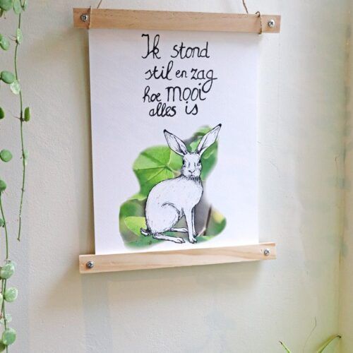 Houten posterhouder A3