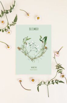Maandbloem kaart December