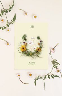 Maandbloem kaart Juli