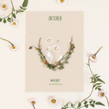 Maandbloem kaart Oktober